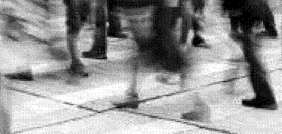 stylised greyscale image of a crowd's feet representing Post-Publishing